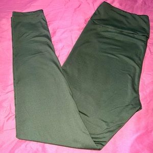 Womens TC olive green legging